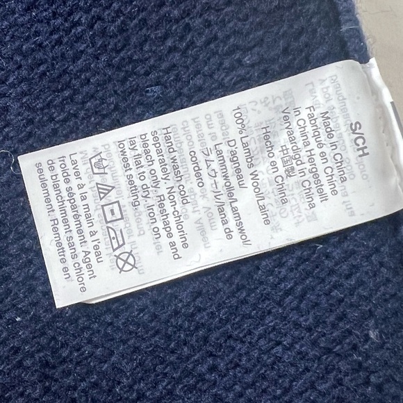 J Crew Always fisherman Fair Isle jacquard 100% Wool mock Roll Neck Sweater Navy - Picture 9 of 10